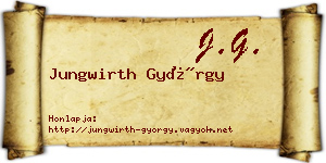 Jungwirth György névjegykártya