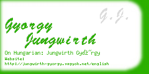 gyorgy jungwirth business card